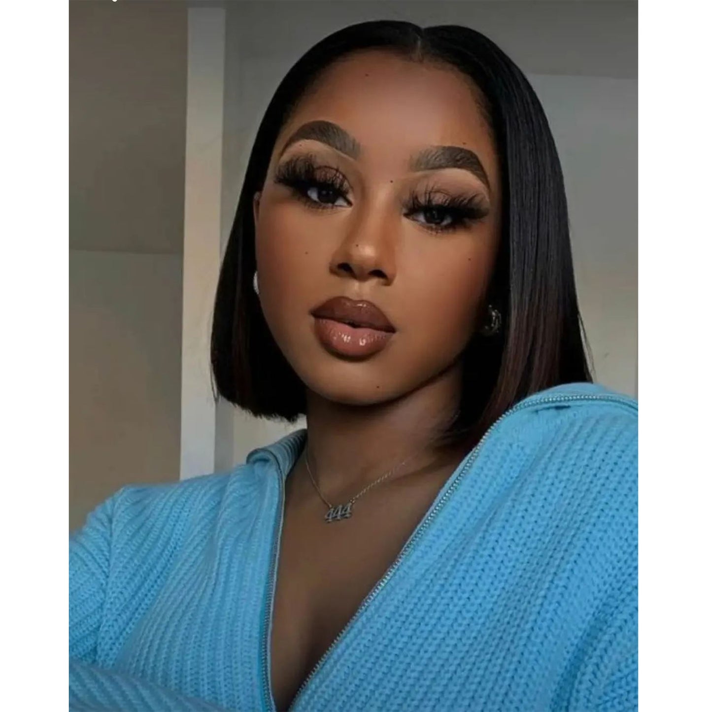 13x4 lace Bob wig Straight Black