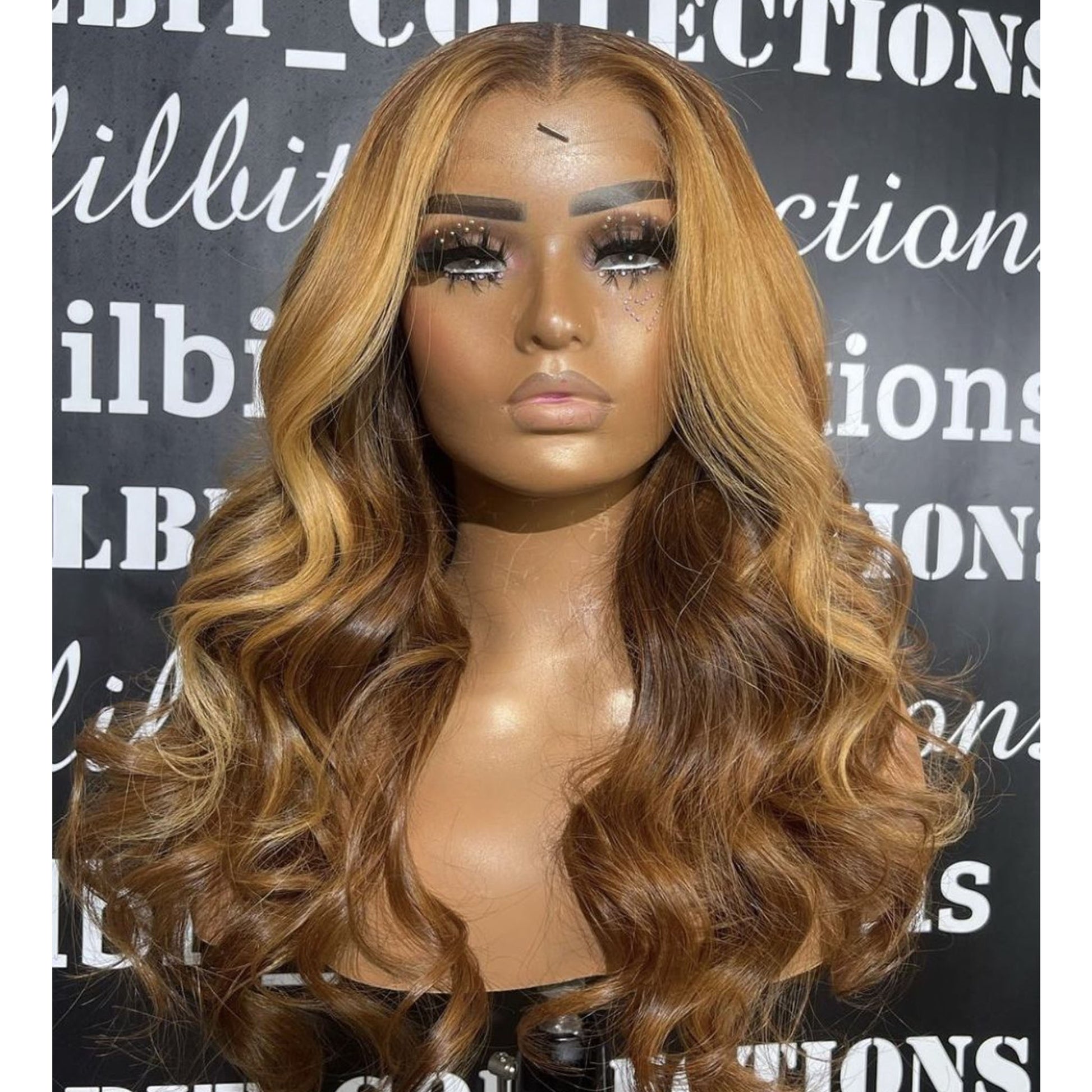 13X4 lace frontal wig Body Wave Highlight
