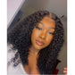 13X4 lace frontal wig Natural Kinky Curly