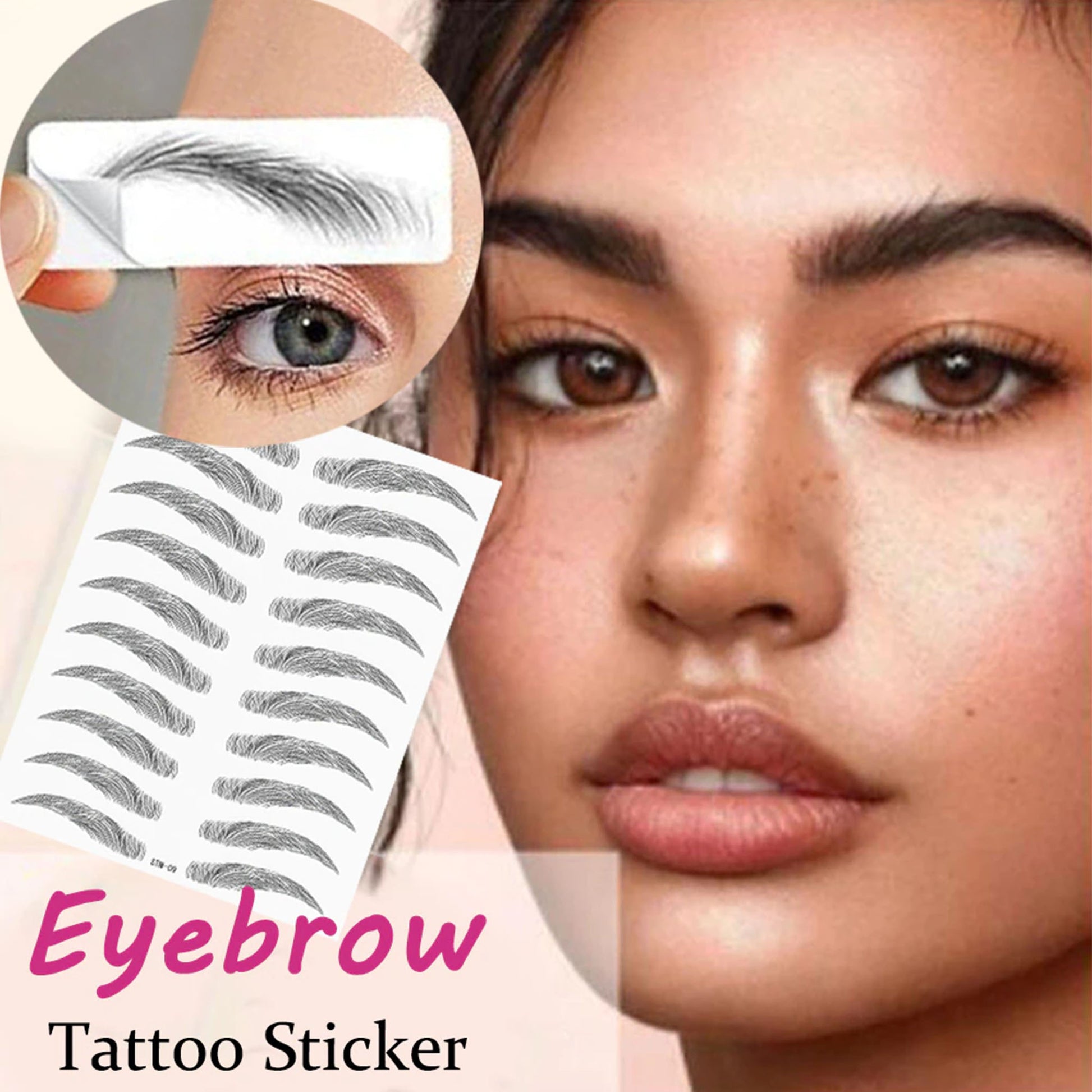 eyebrow tatoo sticker