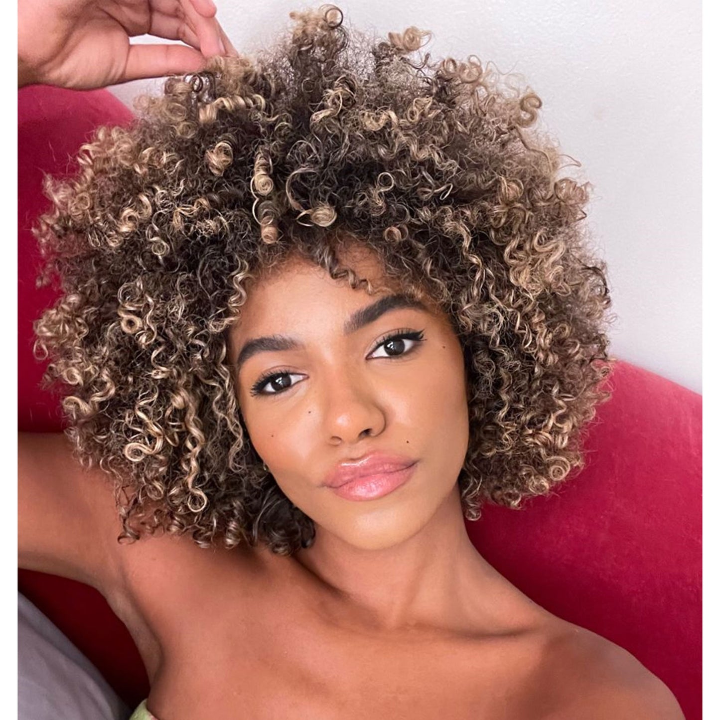 Fringe Afro Curly Highlight