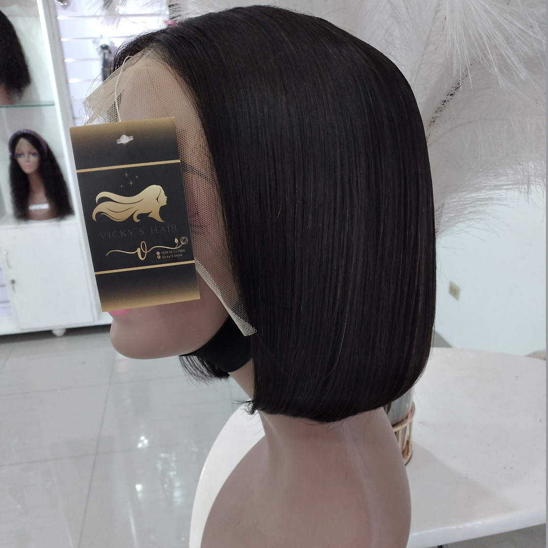 13x4 lace Bob wig Straight Black