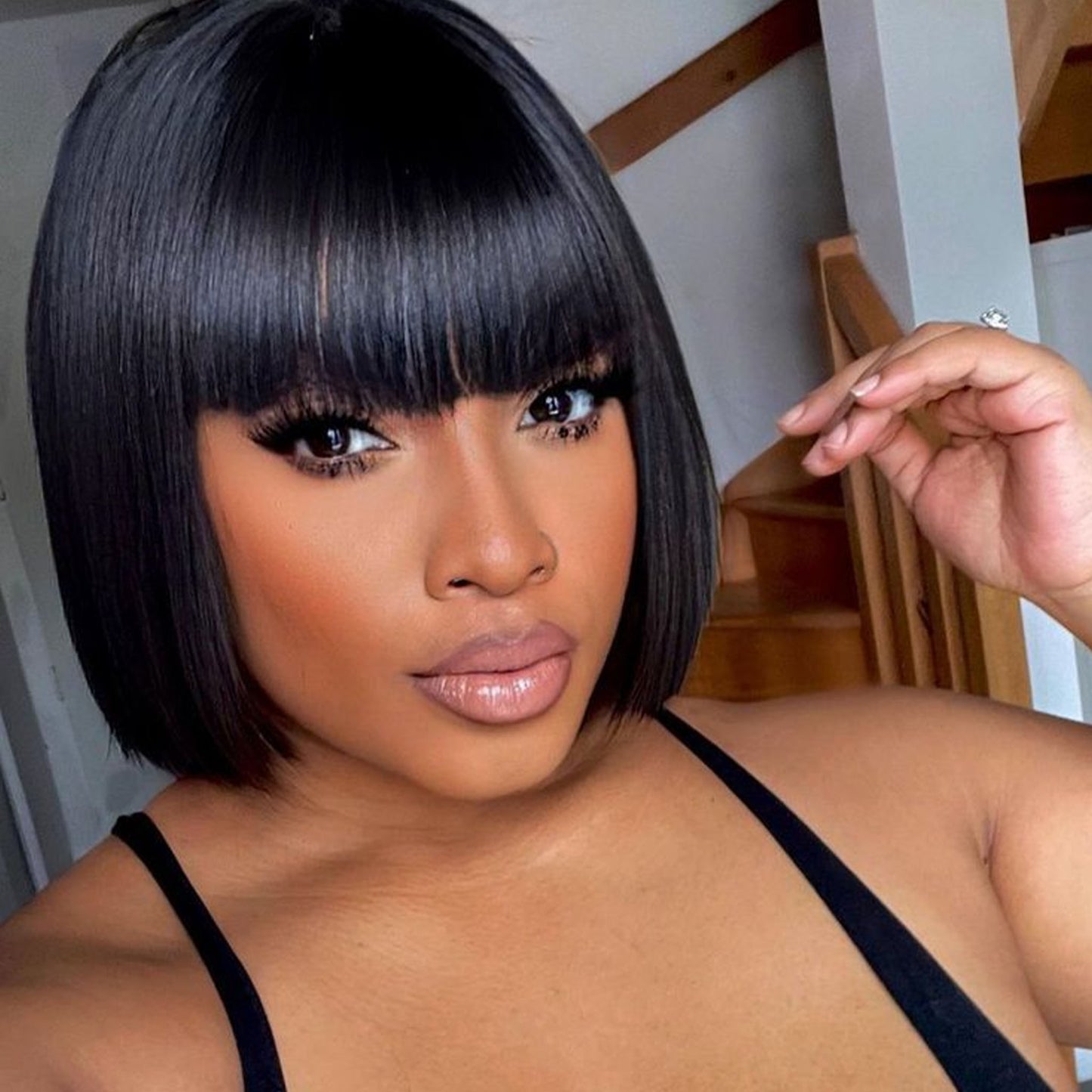 fringe bob straight