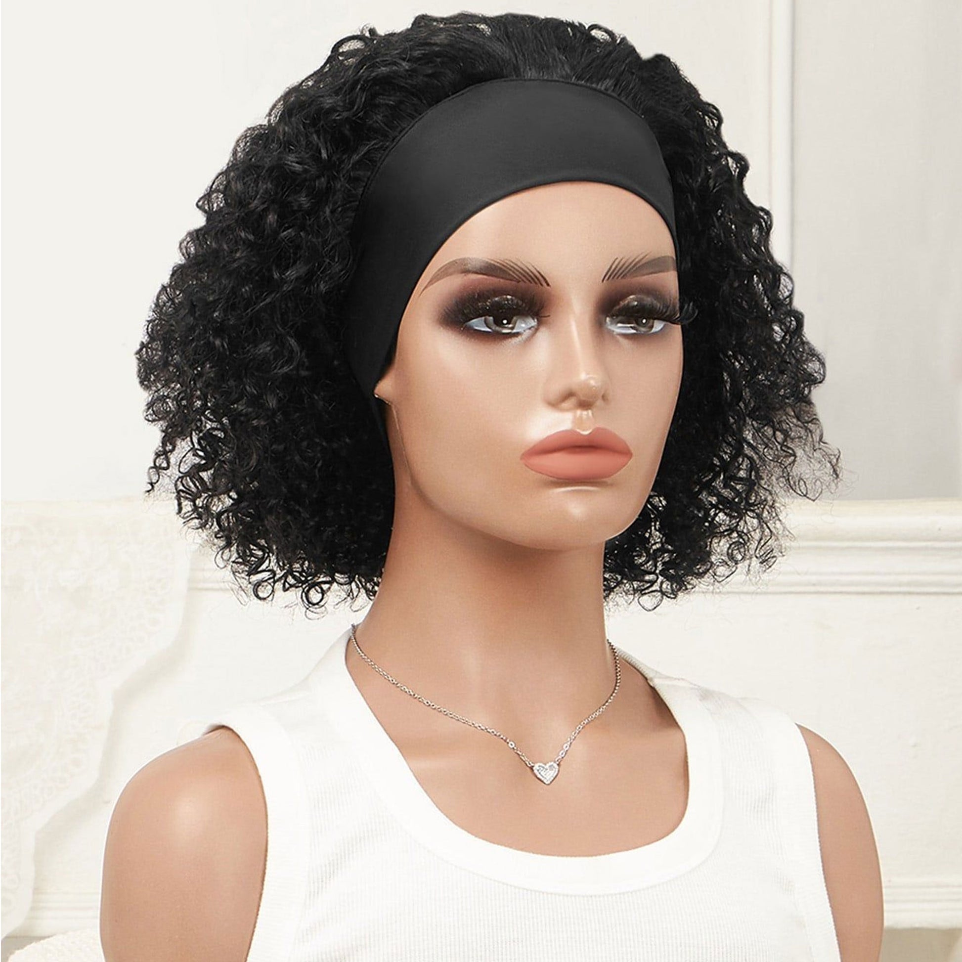 headband wig curly